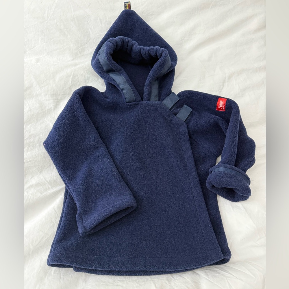 Widgeon Navy Blue Hooded Fleece Jacket